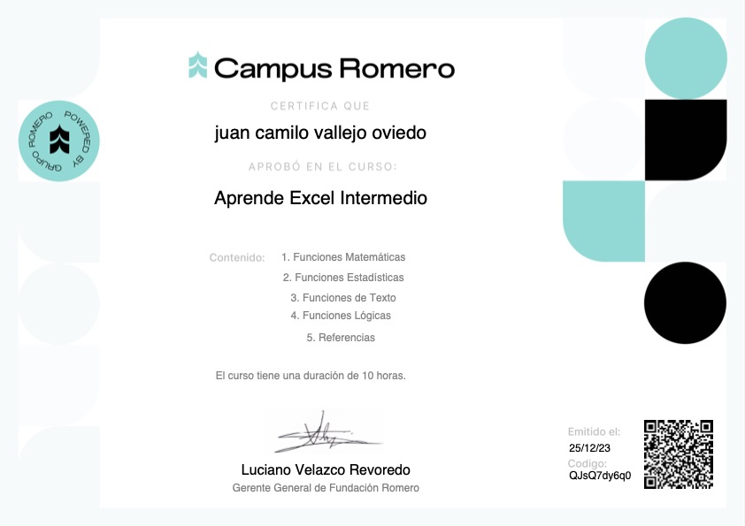 Excel Intermedio